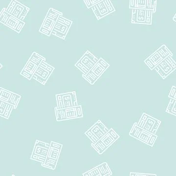 Budget calculating line seamless pattern イラスト素材