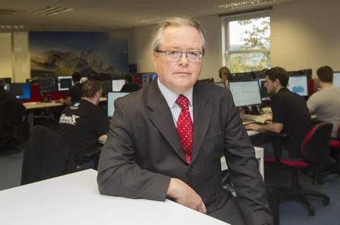 Budget Case Study: Paul Jackson Director Of Computer Games Producer 'dovetail Ga Stock Photos