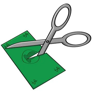 Budget cut Stock Illustration