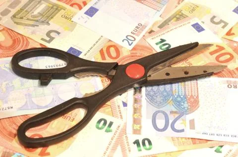 Budget cut Foto stock