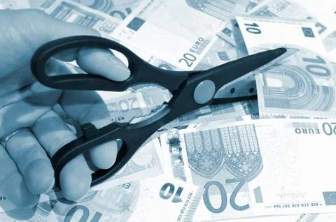 Budget cut Foto stock