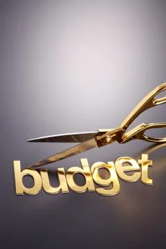 Budget cut Foto stock