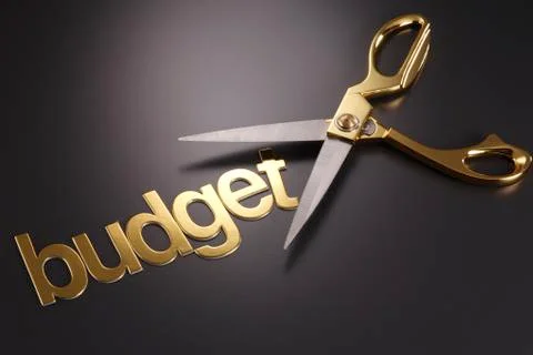 Budget cut 스톡 사진