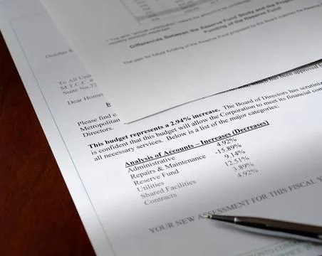 Budget document Budget document with pen on the table Copyright: xZoonar.c... 库存照片
