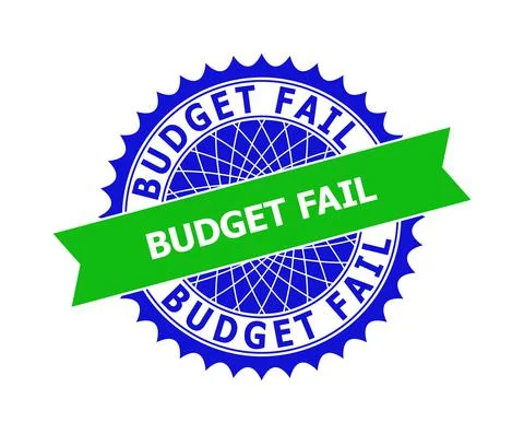 BUDGET FAIL Bicolor Clean Rosette Template for Stamp Seals Stockillustratie