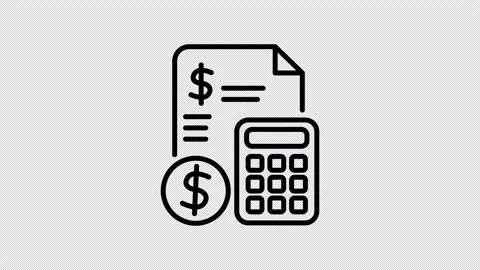 Budget Icon Animation Seamless Loop 4K Transparent Background 스톡 동영상 325824549