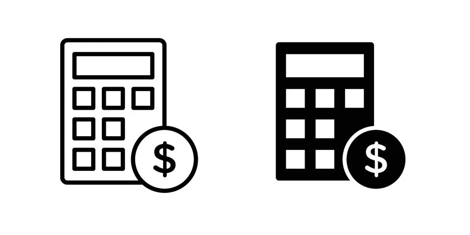 Budget icon for design projects and web UI Stock Illustration