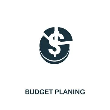 Budget Planing creative icon. Simple element illustration. Budget Planing Stock Illustration