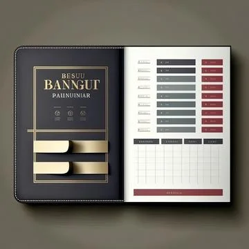 Budget planner blank template vector, Made by AI,Artificial intelligence Stock Illustration