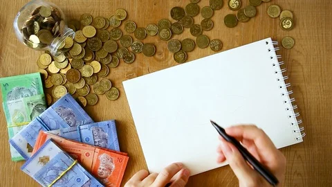 Budget planning Stock Footage 129171470