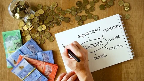 Budget planning Stock Footage 129171570