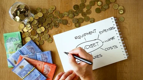 Budget planning Stock Footage 129171578