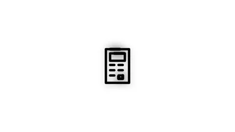 Budget Planning Line Icon Animation Loop White Background Stock Footage 340946598