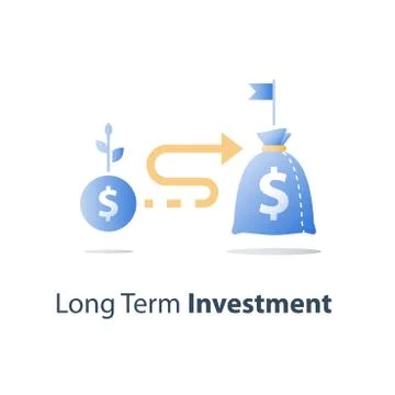 Budget planning, return on investment, cash loan, earn more money, income gro Stock Illustration