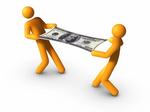 Budget stretch. Illustrazione stock