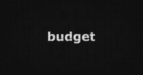 BUDGET text on board Illustrazione stock