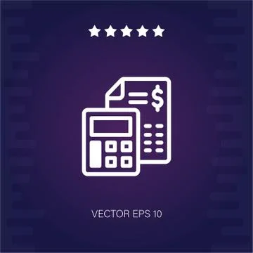Budget vector icon Stock Illustration