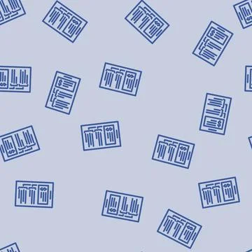 Budgeting business process line vector seamless pattern 스톡 일러스트