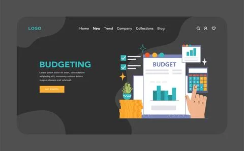 Budgeting concept. Flat vector illustration イラスト素材