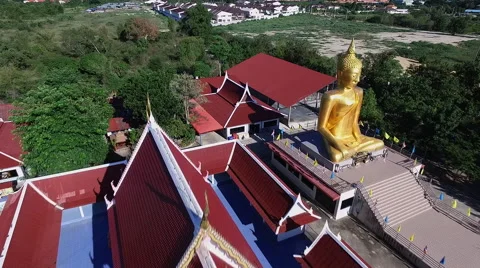 Budhaa stutue Stock Footage 52498936