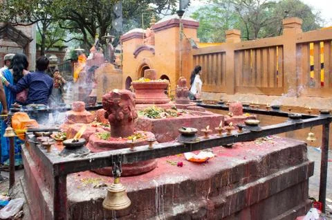 Budhanilkantha Temple Stockfoto's