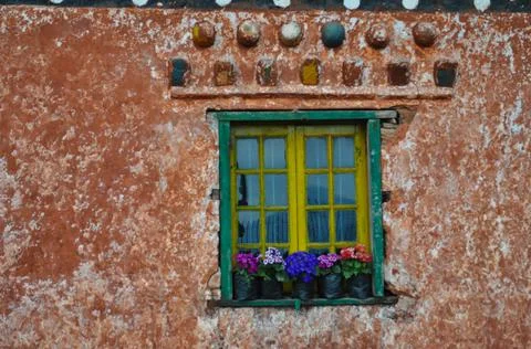 The Budhist style window Stock Photos