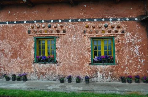 The Budhist style window Stock Photos