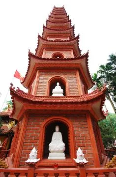 Budhist temple tower Stock Photos