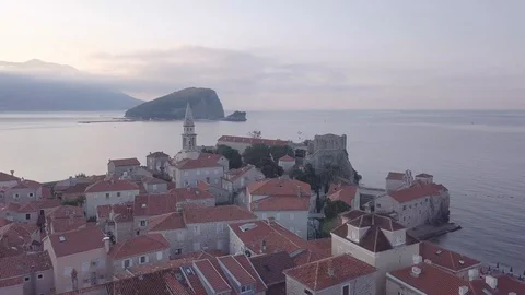 BUDUA OLD TOWN 4K Video stock 129543836