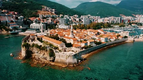 Budva  adriatic coast Stock Footage 231798421