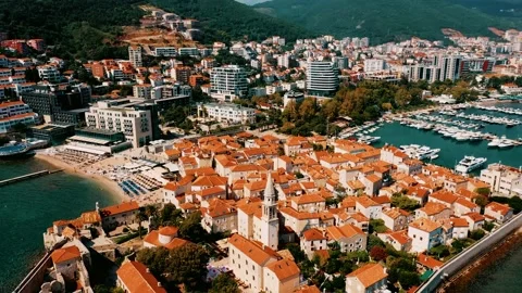 Budva city Stock Footage 231801192
