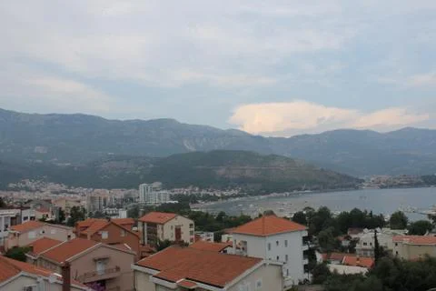 Budva from the hill Stock Photos