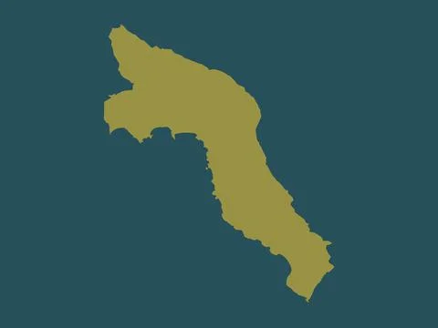 Budva, Montenegro. Solid color shape 스톡 일러스트