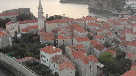 Budva-sunset-02 스톡 동영상 104634305