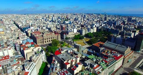Buenos Aires Aerial Stock Footage 76987422