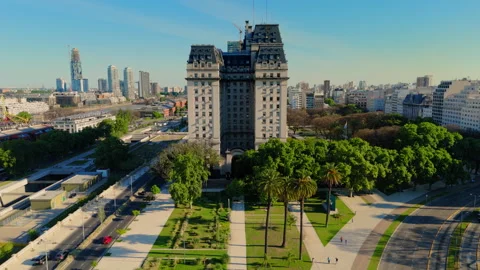 Buenos Aires Argentina aerial Edificio Libertado Building Ministry Of Defense Vidéo 289902807