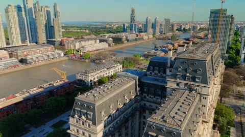 Buenos Aires Argentina aerial Edificio Libertado Building Ministry Of Defense Vidéo 289903570