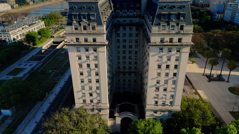 Buenos Aires Argentina aerial Edificio Libertado Building Ministry Of Defense Vidéo 289903849