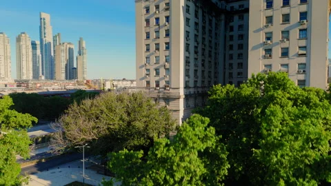 Buenos Aires Argentina aerial Edificio Libertado Building Ministry Of Defense Vidéo 289904456