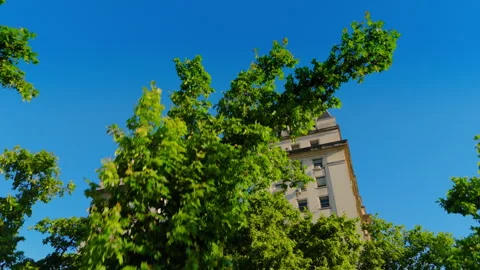 Buenos Aires Argentina aerial Edificio Libertado Building Ministry Of Defense Vidéo 289904518