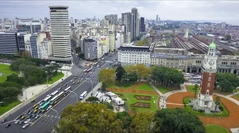 Buenos Aires Argentina clock tower sunset time lapse UHD Stock-Footage 50539633