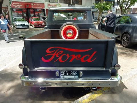 BUENOS AIRES, ARGENTINA - Nov 08, 2021: old Ford F100 pickup truck circa 1960 Stock Photos