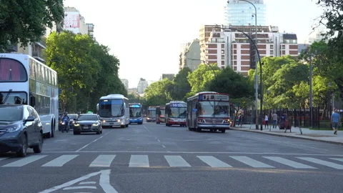 Buenos Aires Buses 動画素材 88477030