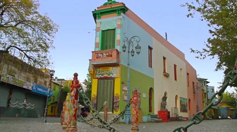 Buenos Aires  Caminito Stock Footage 37271550
