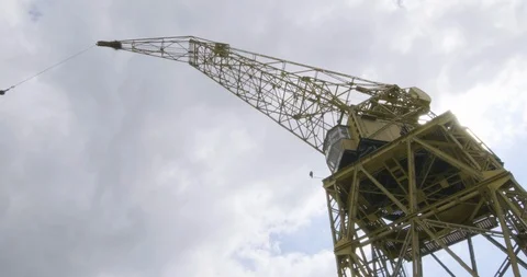 Buenos Aires Cranes - tilt down shot Stock Footage 109683723