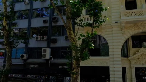 BUENOS AIRES — DIC 27, 2017: Street view from touristic bus in Buenos Aires. Video stock 105144549