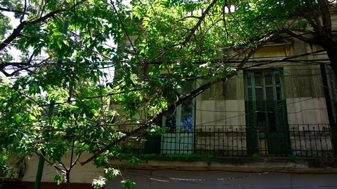 BUENOS AIRES — DIC 28, 2017: Street view from touristic bus in Buenos Aires. Video stock 105144210