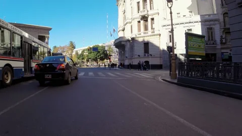 Buenos Aires driving pov Stock Footage 169955837