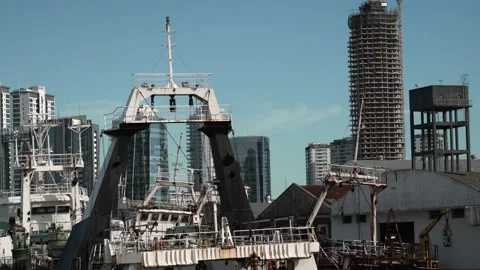 Buenos Aires harbor 1 Stock Footage 231873663