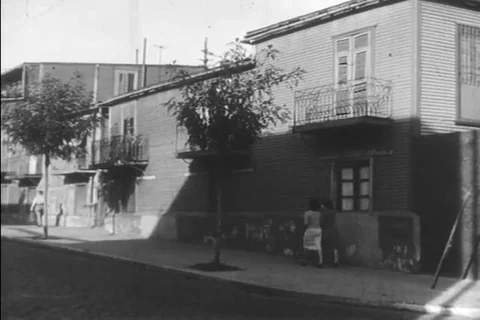 Buenos Aires has many different cultural centers are they shown in the 1960s Stock Footage 89921259